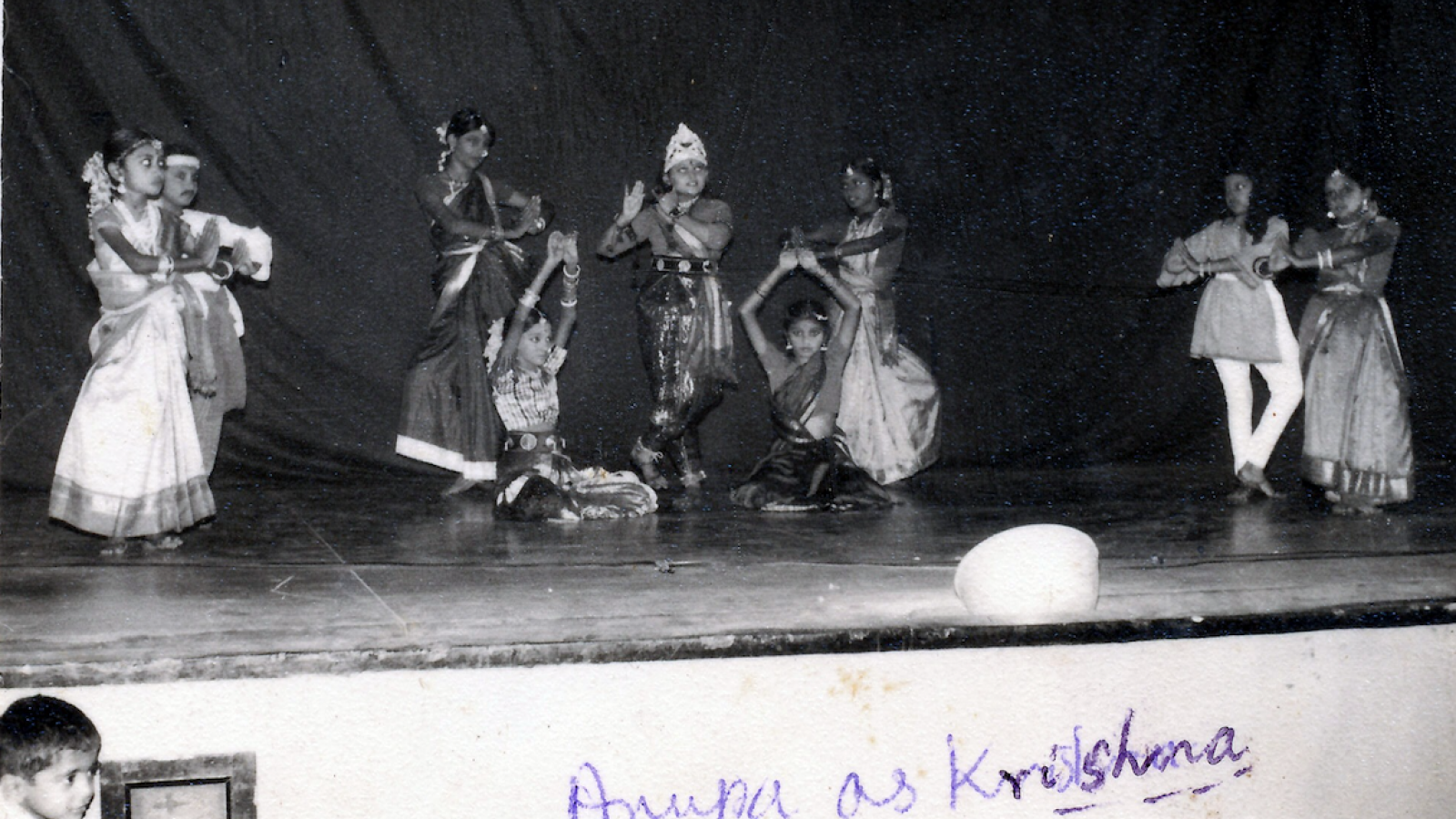 Anupa dancing as Krishna