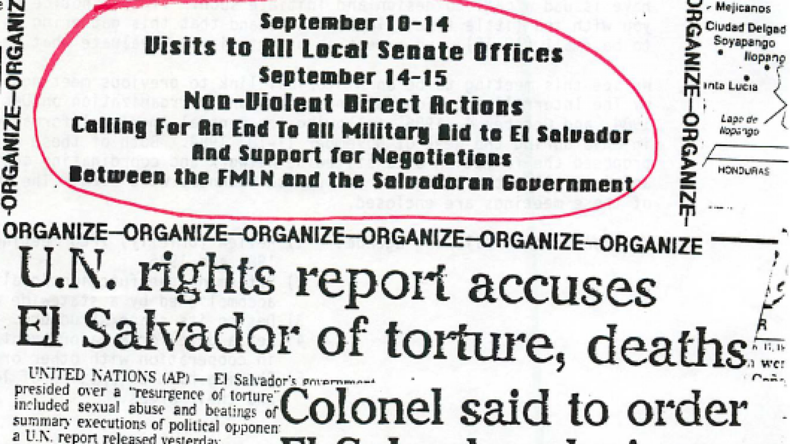 "U.N. Rights Report Accuses El Salvador of Torture, Deaths" Undated