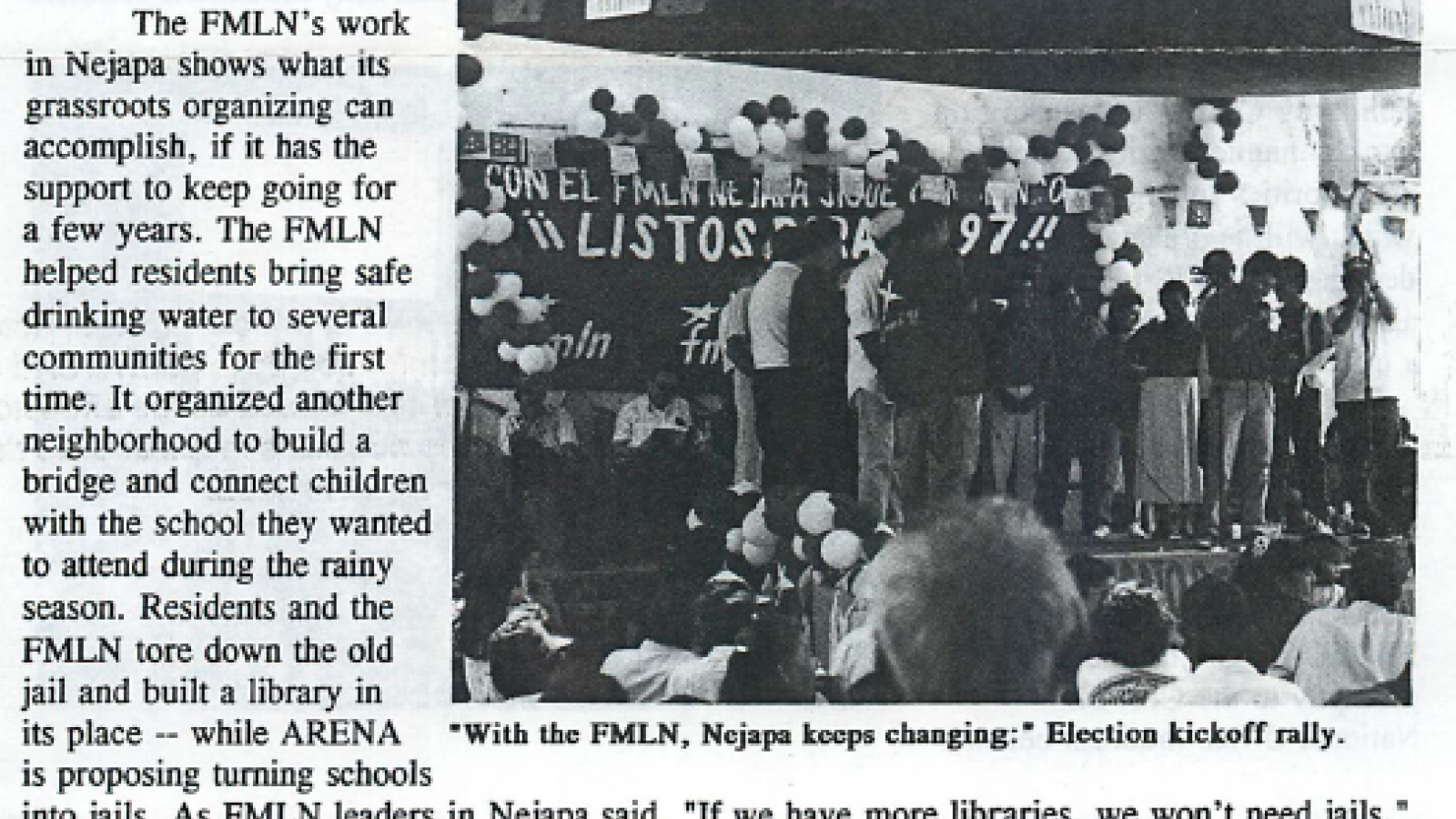 FMLN and Grassroots Organizing, Nejapa