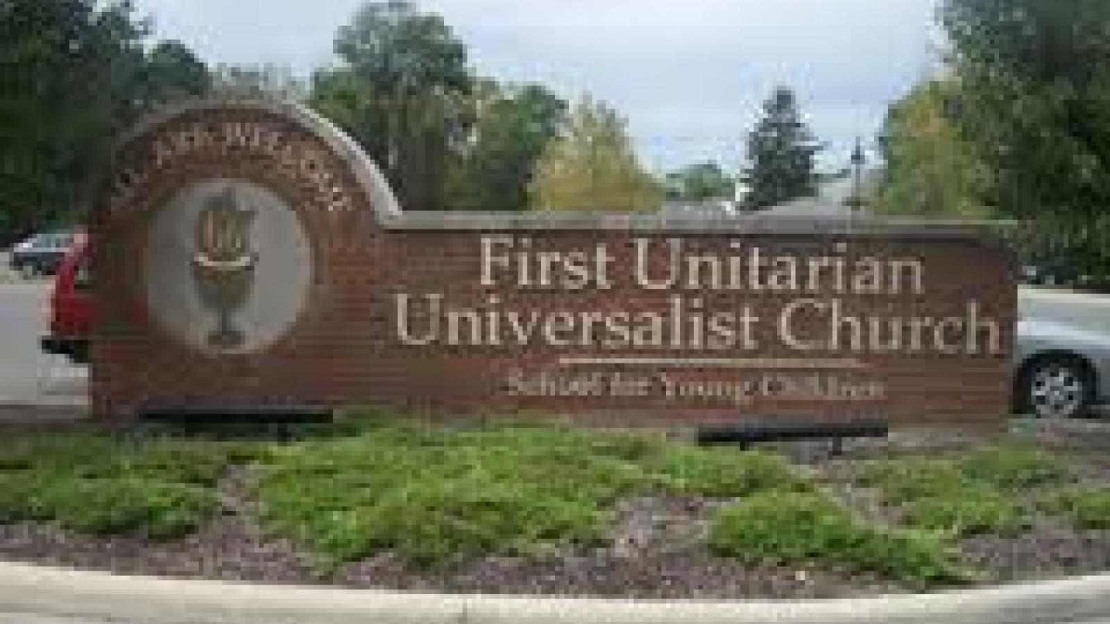The First Unitarian Universalist Church sign on Weisheimer Rd. in Clintonville