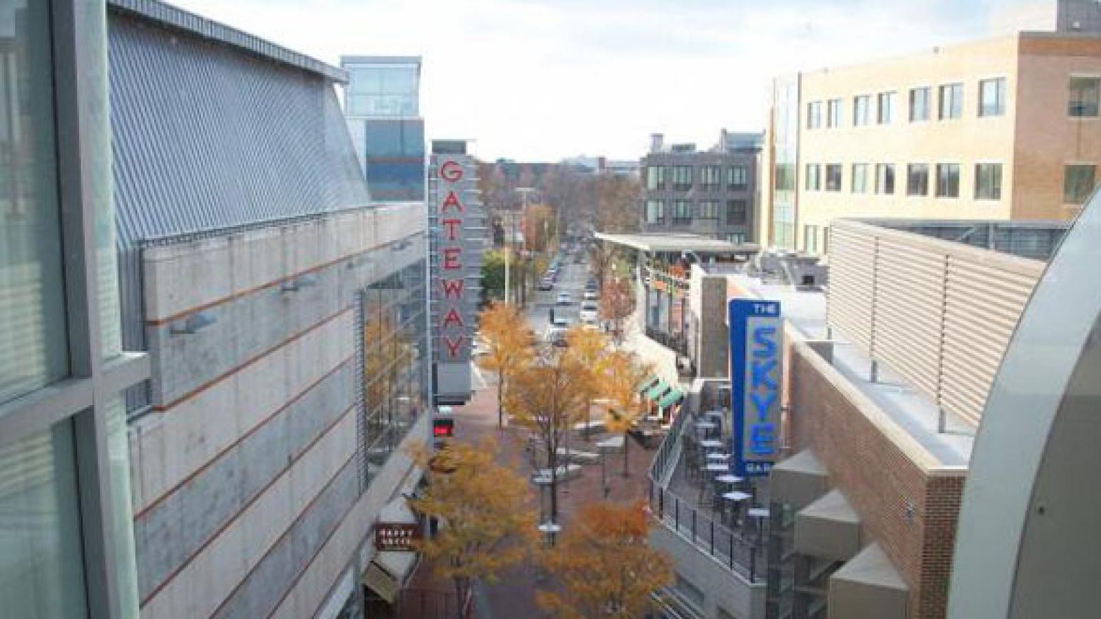 Gateway buildings in the University District.