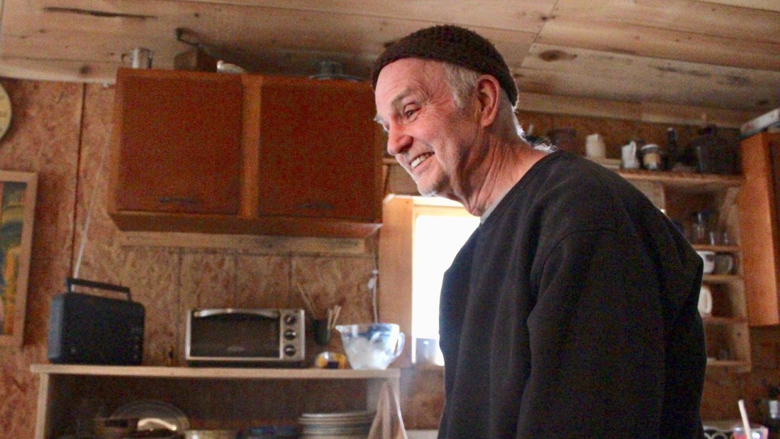 Brian Richards pictured in his home in Upper Twin Creek