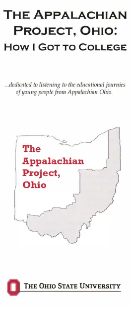 Cover of Brochure Title "The Appalachian Project, Ohio: How I Got to College"