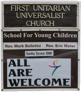 Front Sign of First Unitarian Universalist Church of Columbus