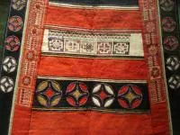 Woven rug.